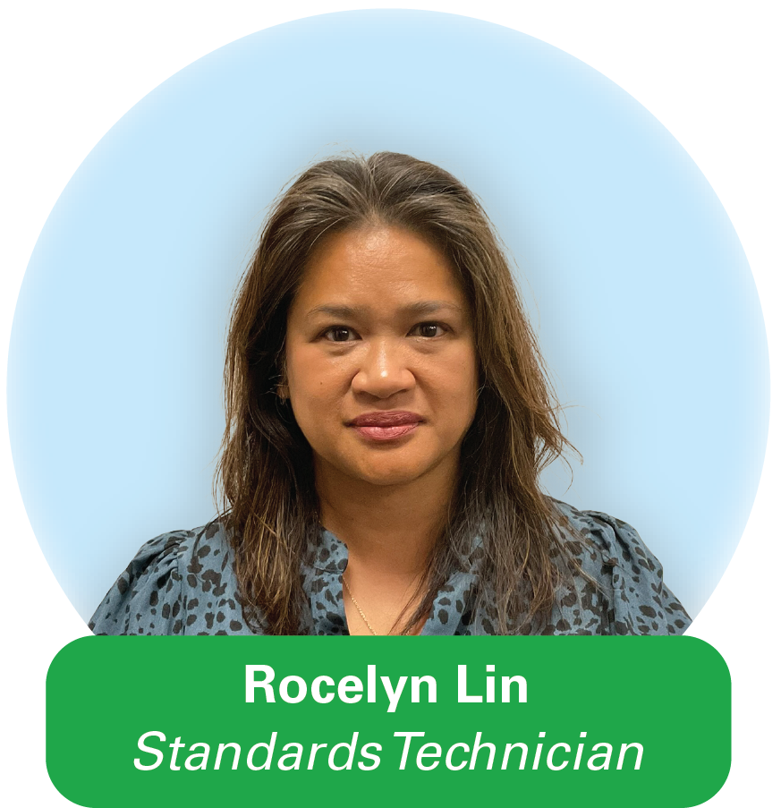 Rocelyn Lin, Standards Technician